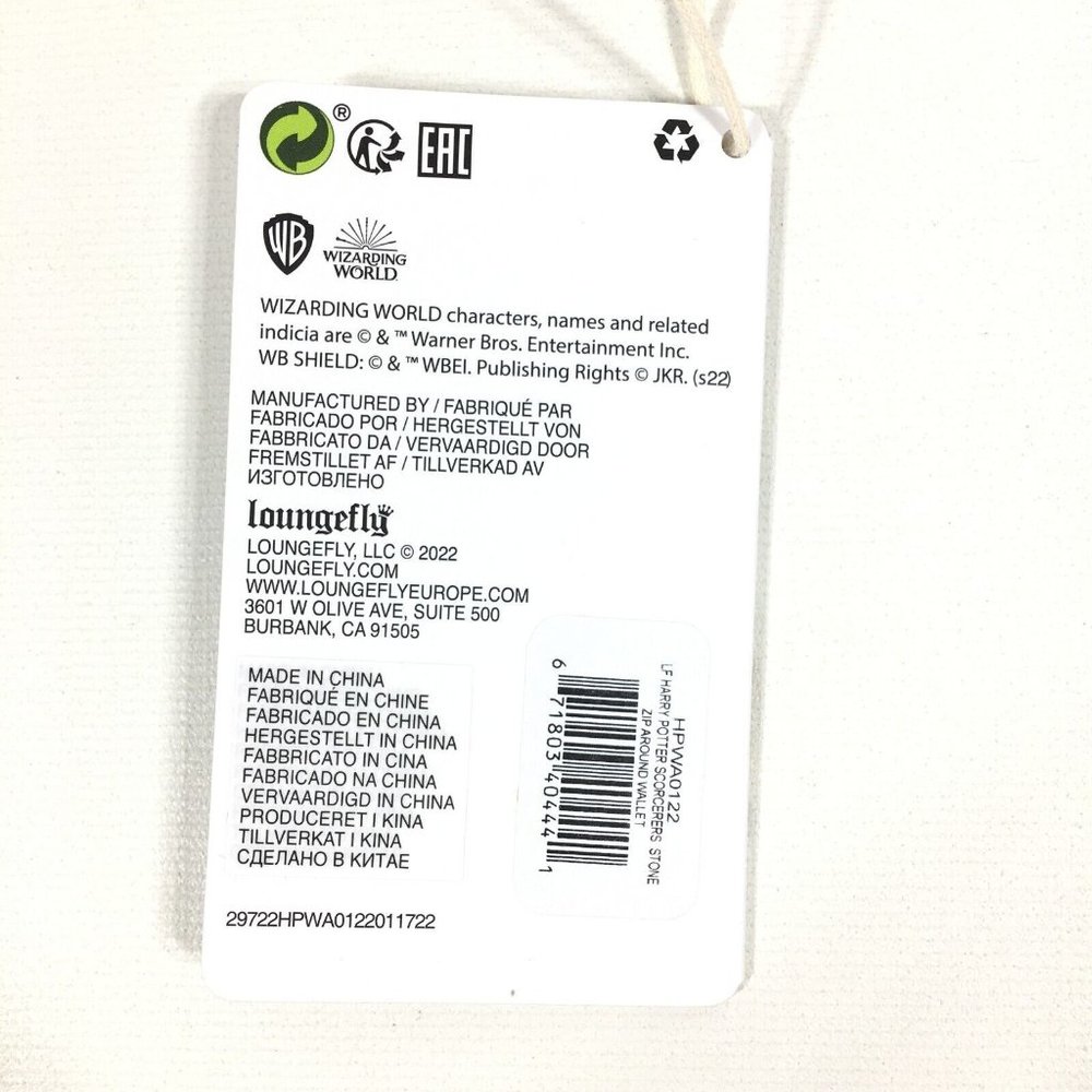 Loungefly Harry Potter Trilogy Sorcerers Stone Zip Around Wallet - Picture 14 of 15